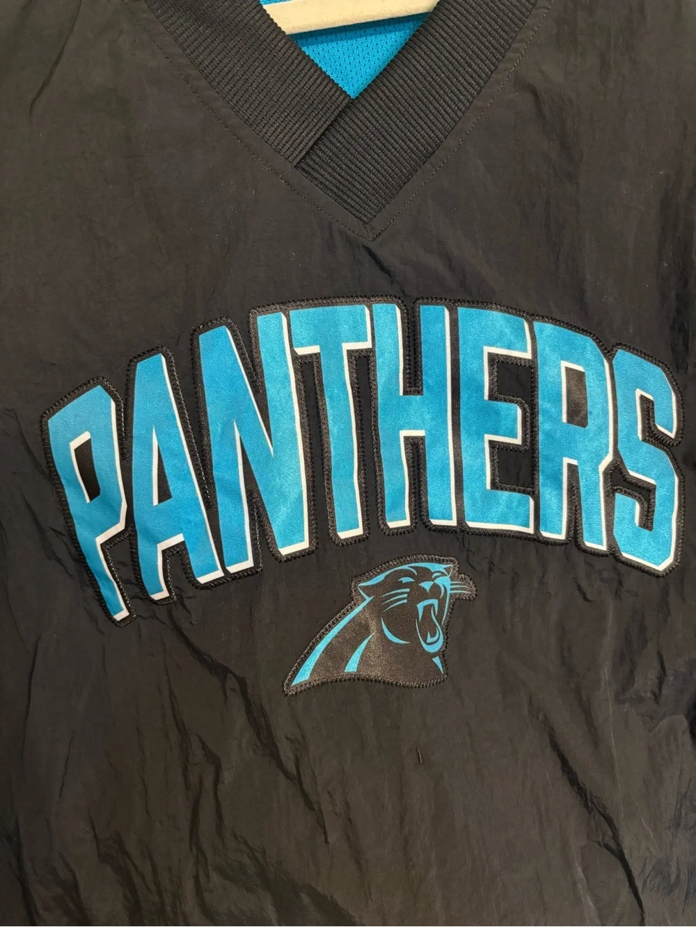 Nike Carolina Panthers Black windbreaker  Jacket Medium unisex